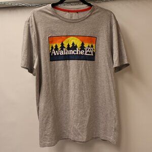 Avalanche Tee Size Large Excellent Condition Grey Logo Shirt